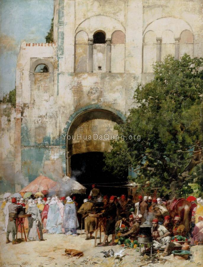 market Day Constantinople - 阿尔贝托·帕西尼